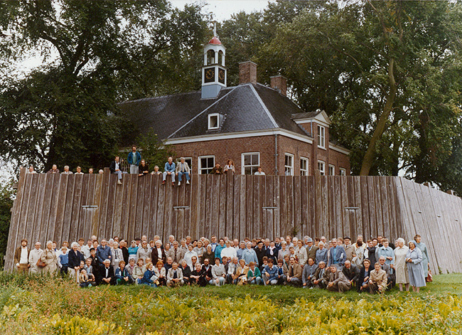 de Schokkernazaten verenigd op Schokland (foto Hans Veenhuis)